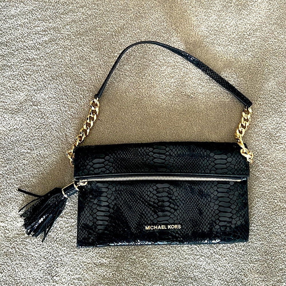 Black Michael Kors Clutch.